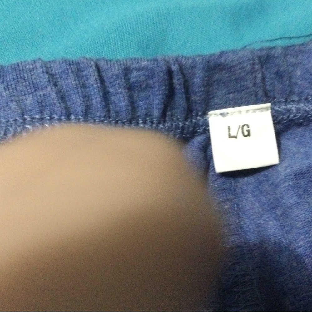 Blue-Indigo Pyjama Pants. - Picture 3 of 4